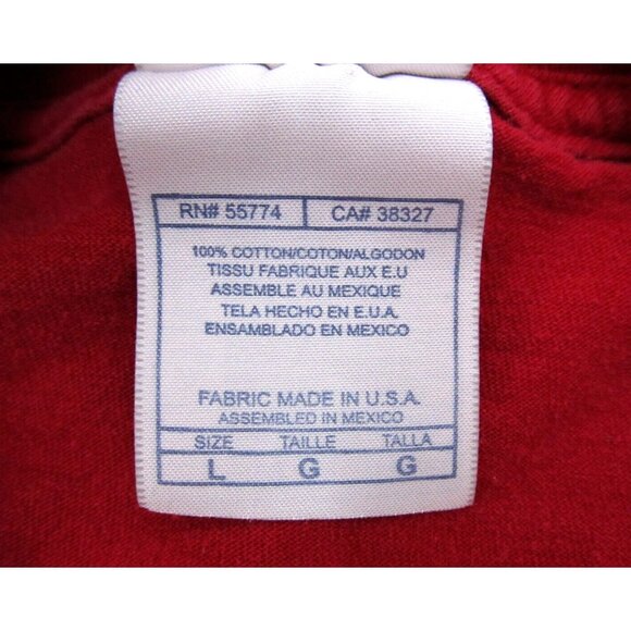 Vintage 90s Indiana Hoosiers Graphic Tee Men Large Red Long Sleeve Shirt USA - Picture 4 of 7